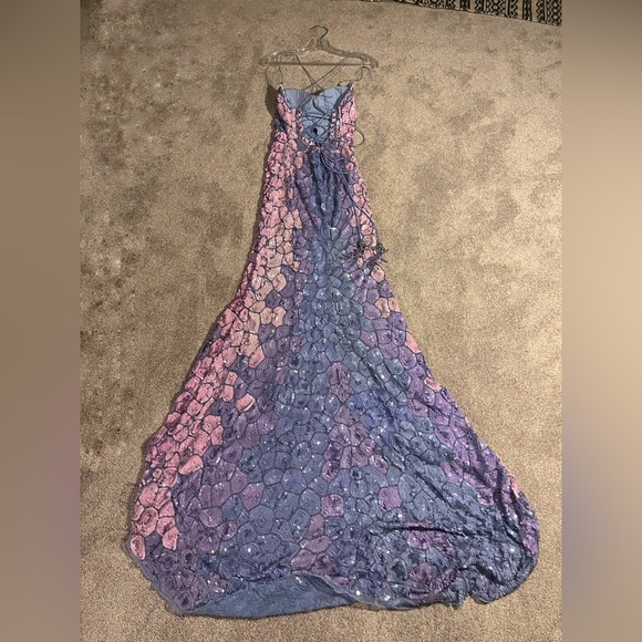 Sherri Hill Ombré Beaded Prom Dress - Picture 3 of 5